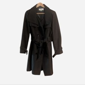 Calvin Klein Elegant Black Trench Coat